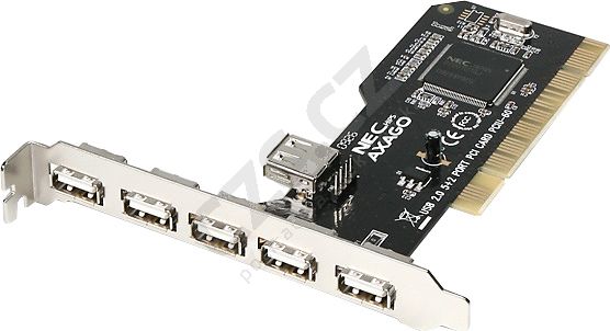 AXAGO PCIU-60 PCI karta 5+2x USB2.0