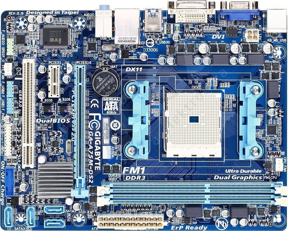 GIGABYTE GA-A75M-DS2 - AMD A75